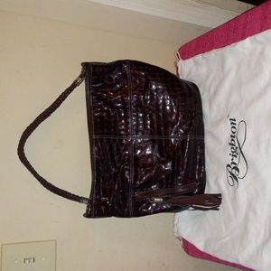 Purple Brighton Mia Fribge Hobo bucket handbag